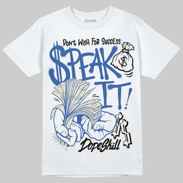 Jordan 1 Low Travis Scott x Fragment DopeSkill T-Shirt Speak It Graphic Streetwear - White