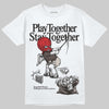 Adidas Samba OG White Black Clear Granite DopeSkill T-Shirt Play together, Stay together Graphic Streetwear - White 