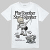 Jordan 5 Retro Reverse Metallic DopeSkill T-Shirt Play together, Stay together Graphic Streetwear - White