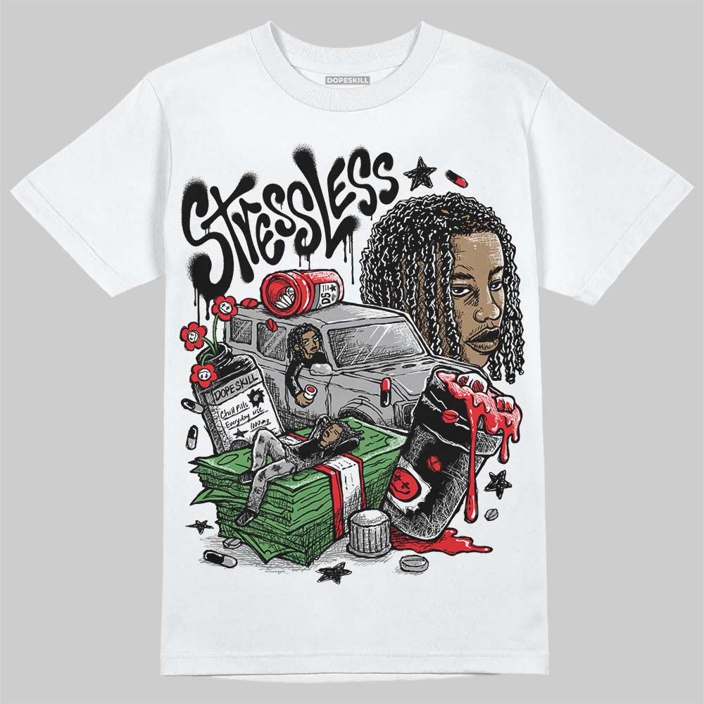 Jordan 4 “White Thunder” DopeSkill T-Shirt Stressless Graphic Streetwear - White