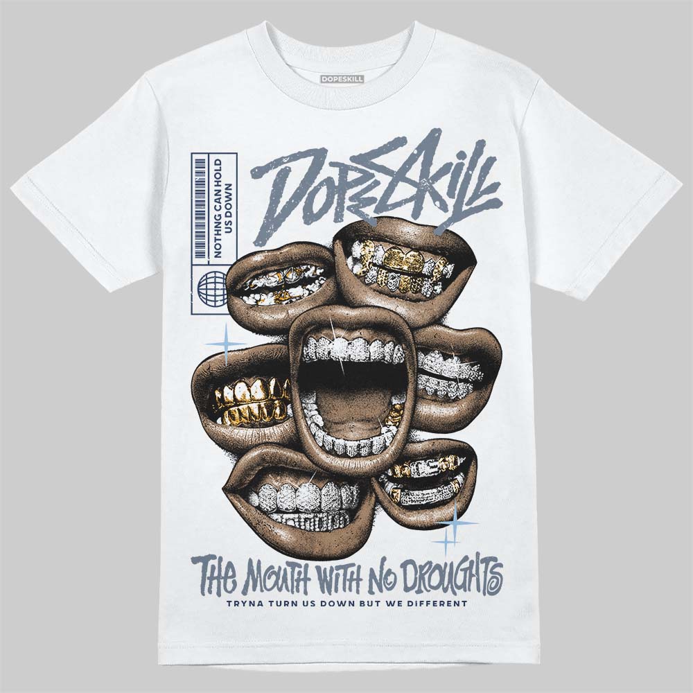 New Balance 9060 Arctic Grey DopeSkill T-Shirt The Mouth With No Droughts Graphic Streetwear - White