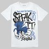 Awake NY x Jordan 5 Retro 'Black Racer Blue' DopeSkill T-Shirt Speak It Graphic Streetwear - White 
