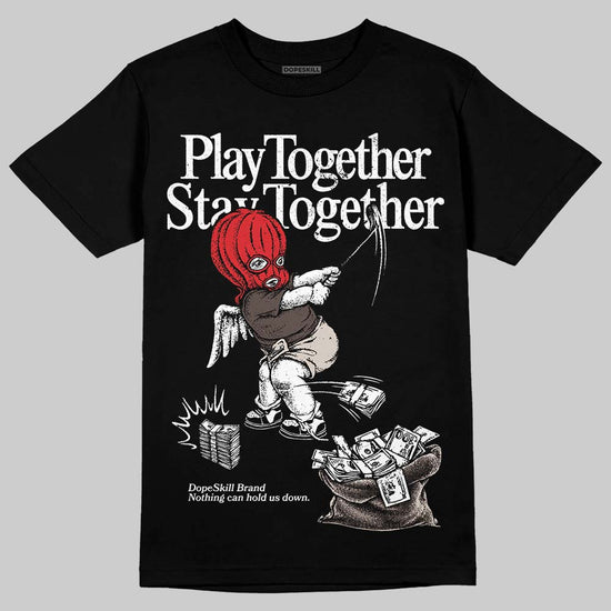 Adidas Samba OG White Black Clear Granite DopeSkill T-Shirt Play together, Stay together Graphic Streetwear - Black