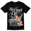 Jordan 3 "Midnight Navy" DopeSkill T-Shirt New No Days Off Graphic Streetwear - Black