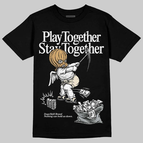 Jordan 5 Retro Reverse Metallic DopeSkill T-Shirt Play together, Stay together Graphic Streetwear - Black