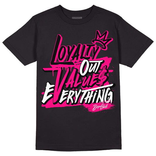 Jordan 1 Low GS “Fierce Pink” Dopeskill T-Shirt LOVE Graphic Streetwear - Black