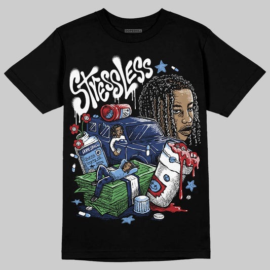 Jordan 1 High OG "Midnight Navy" DopeSkill T-Shirt Stressless Graphic Streetwear - Black