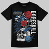 Jordan 1 Low OG “Storm Blue” DopeSkill T-Shirt Side Hustle Graphic Streetwear - Black