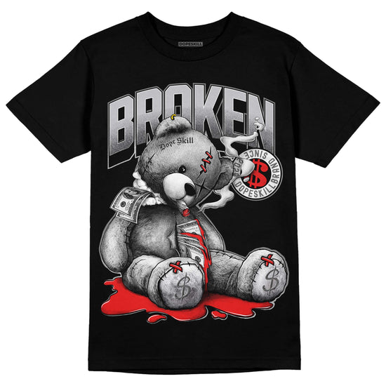 Grey Sneakers DopeSkill T-Shirt Sick Bear Graphic Streetwear - Black