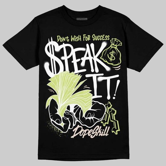 Jordan 5 “Luminous Green” DopeSkill T-Shirt Speak It Graphic Streetwear - Black