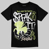 Jordan 5 “Luminous Green” DopeSkill T-Shirt Speak It Graphic Streetwear - Black