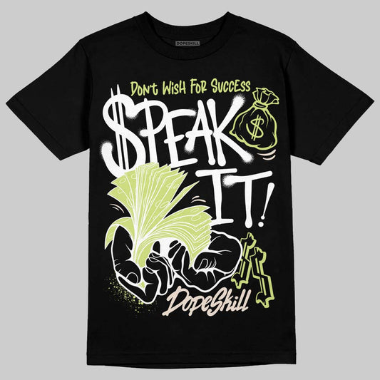 Jordan 5 “Luminous Green” DopeSkill T-Shirt Speak It Graphic Streetwear - Black