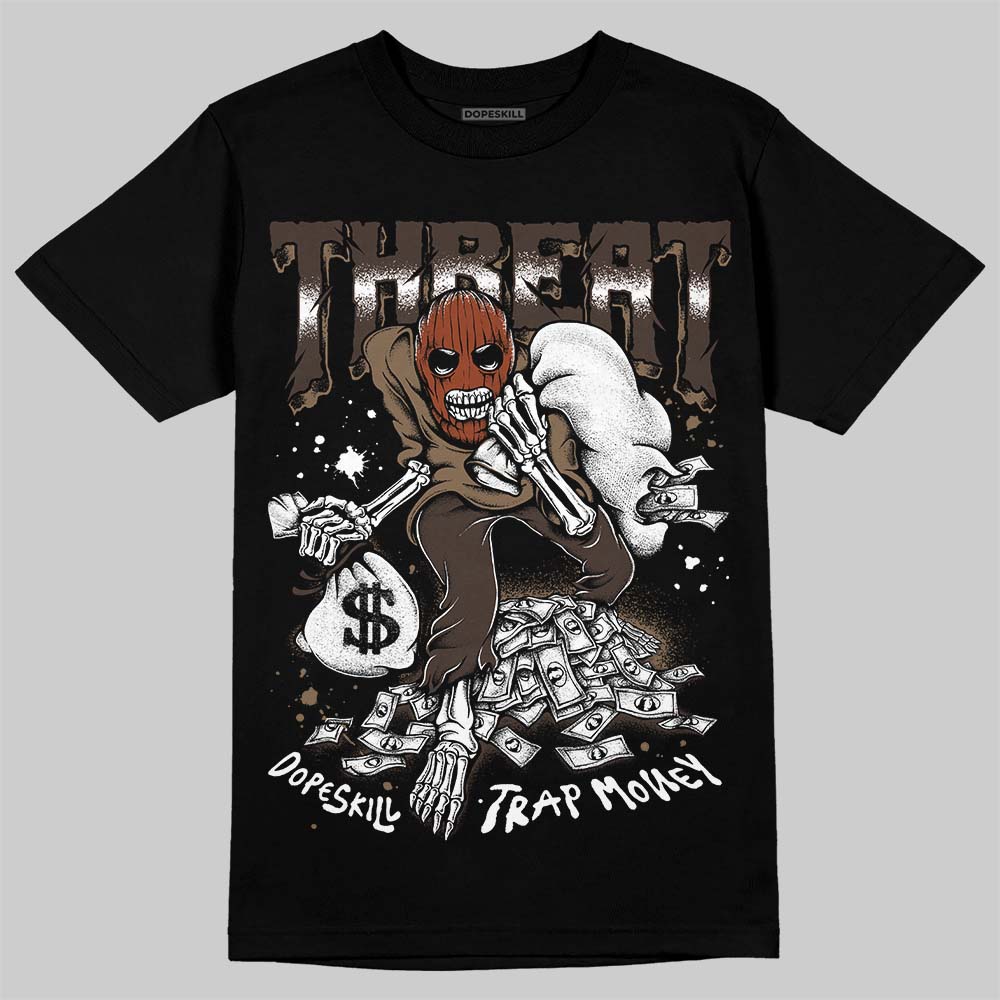 Jordan 1 Low OG “Mocha” DopeSkill T-Shirt Threat Graphic Streetwear - Black