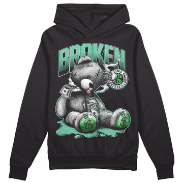 Jordan 1 High OG Green Glow DopeSkill Hoodie Sweatshirt Sick Bear Graphic Streetwear - Black