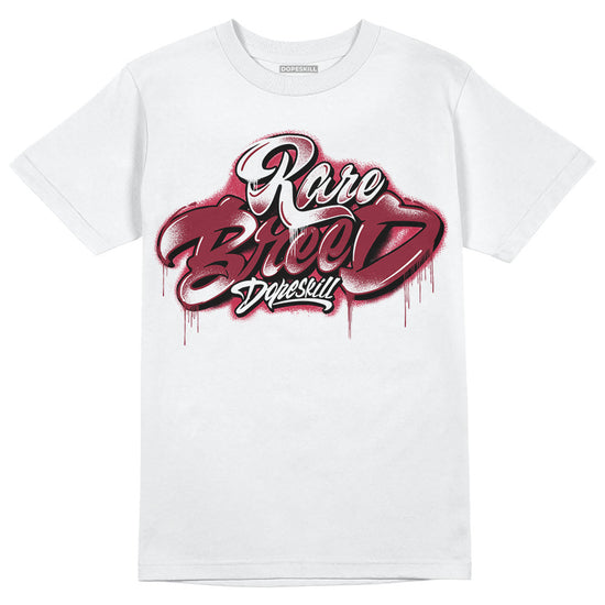 Jordan 1 Retro High '85 OG Metallic Burgundy DopeSkill T-Shirt Rare Breed Type Graphic Streetwear - WHite