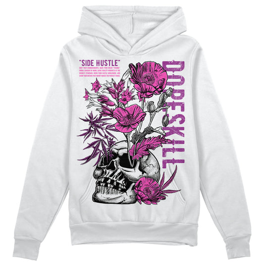 Jordan 4 GS “Hyper Violet” DopeSkill Hoodie Sweatshirt Side Hustle Graphic Streetwear - White