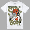 Olive Sneakers DopeSkill T-Shirt Stay It Busy Graphic Streetwear - White