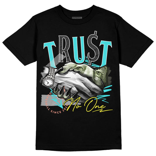 New Balance 9060 “Cyan Burst” DopeSkill T-Shirt Trust No One Graphic Streetwear - Black