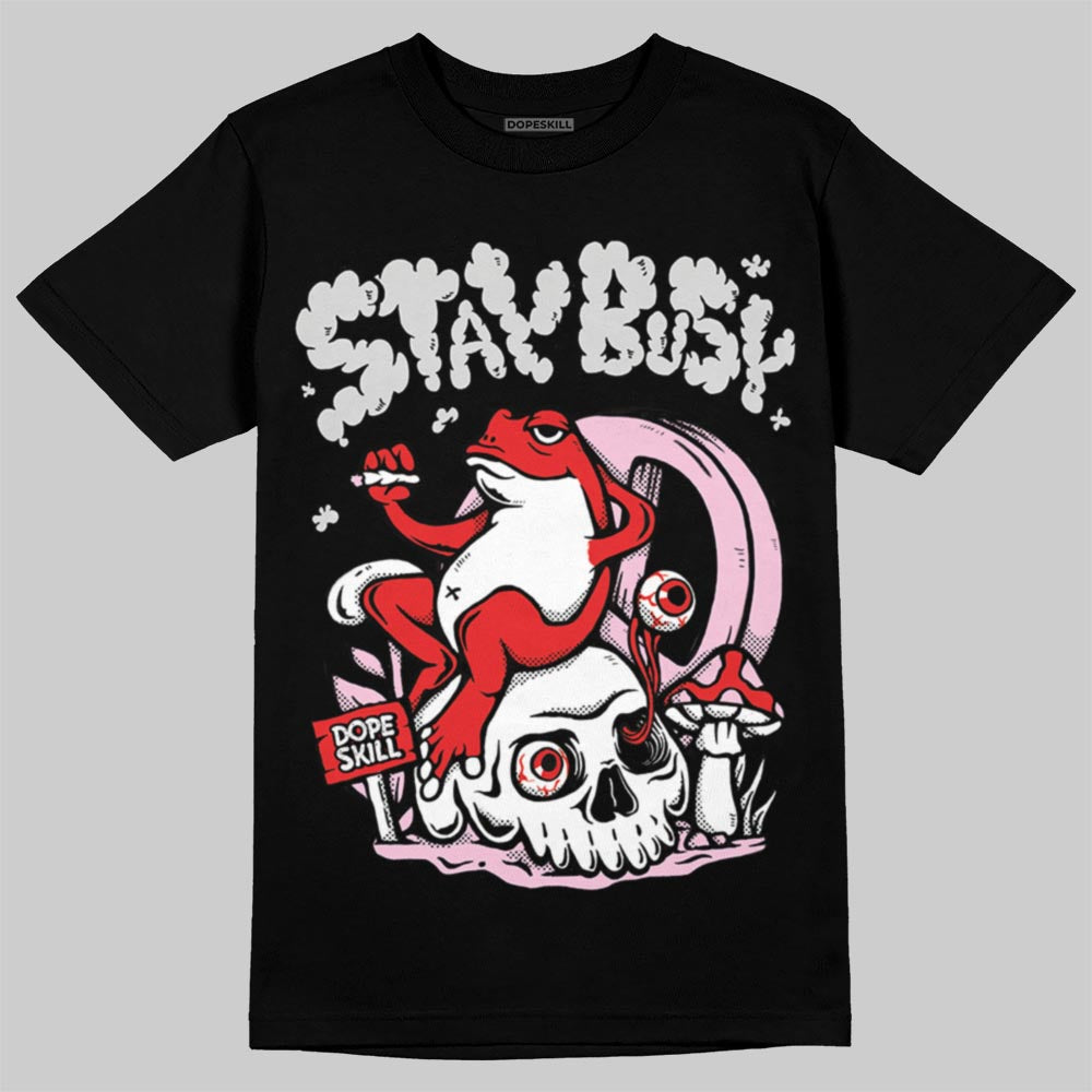 Awake NY x Air Jordan 5 Arctic Pink DopeSkill T-Shirt Stay Busy Graphic Streetwear - Black