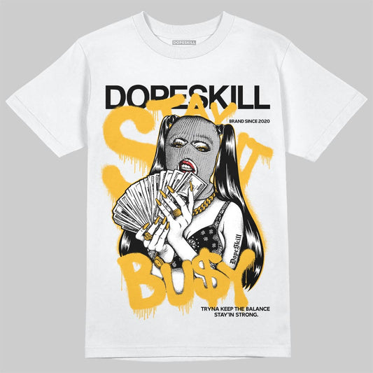 Jordan 5 'Tokyo' DopeSkill T-Shirt Stay It Busy Graphic Streetwear - White 