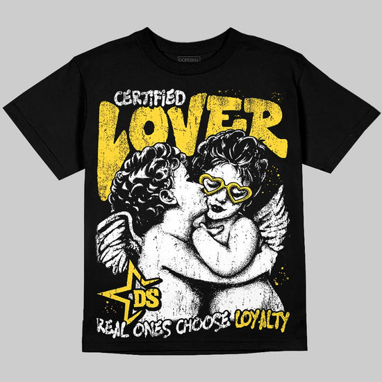 Jordan 4 Thunder DopeSkill T-Shirt Real Ones Choose Loyalty Graphic Streetwear - Black