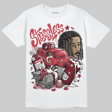Jordan 4 “Sierra Red" DopeSkill T-Shirt Stressless Graphic Streetwear - White