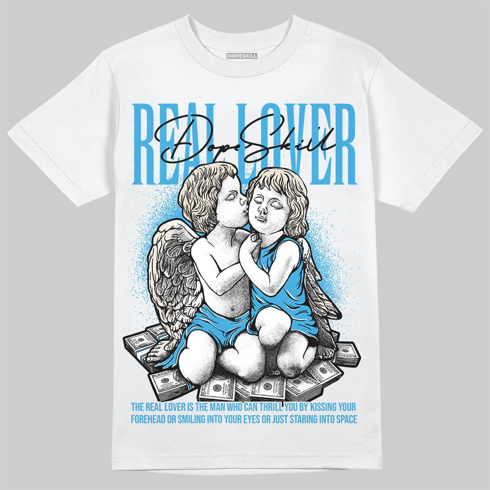 Jordan 1 High OG “UNC” Reimagined DopeSkill T-Shirt Real Lover Graphic Streetwear - White