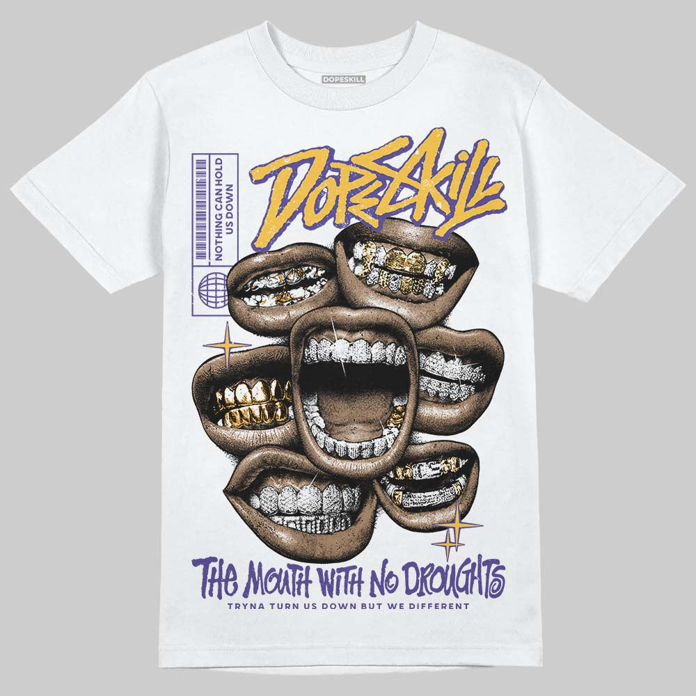 Kobe 8 Protro "Lakers Home" DopeSkill T-Shirt The Mouth With No Droughts Graphic Streetwear - White