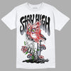 Jordan 4 “Bred Reimagined” DopeSkill T-Shirt Stay High Graphic Streetwear - White 