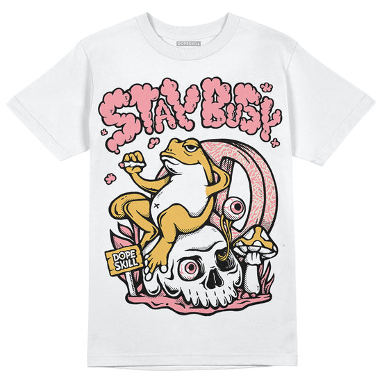 Jordan 3 GS “Red Stardust” DopeSkill T-Shirt Stay Busy Graphic Streetwear - White