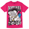 Dunk Low ‘Obsidian Fierce Pink’ DopeSkill Pink T-Shirt Sorry I've Been Trappin Graphic Streetwear 