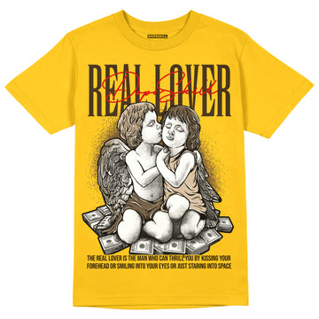 Yellow Sneakers DopeSkill Gold T-shirt Real Lover Graphic Streetwear