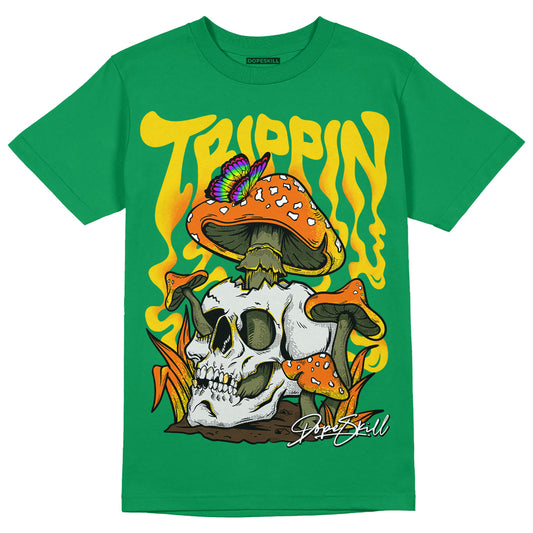 Green Sneakers DopeSkill Green T-shirt Trippin Graphic Streetwear 