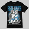 Jordan 1 High OG “UNC” Reimagined DopeSkill T-Shirt Real Lover Graphic Streetwear - Black