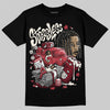 Jordan 4 “Sierra Red" DopeSkill T-Shirt Stressless Graphic Streetwear - Black