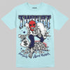 Dunk Low GS “Glacier Blue” DopeSkill Chambray T-shirt Threat Graphic Streetwear