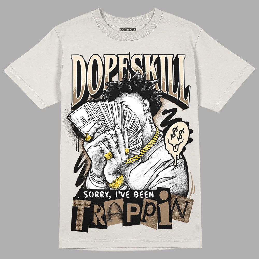 Jordan 5 SE “Sail” DopeSkill Sand T-shirt Sorry I've Been Trappin Graphic Streetwear