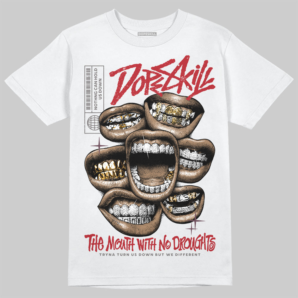 New Balance 1906R Silver Classic Crimson DopeSkill T-Shirt The Mouth With No Droughts Graphic Streetwear - White