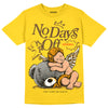 Jordan 6 “Yellow Ochre” DopeSkill Yellow T-shirt New No Days Off Graphic Streetwear