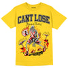 Jordan 4 Thunder DopeSkill T-Shirt Cant Lose Graphic Streetwear - Tour Yellow