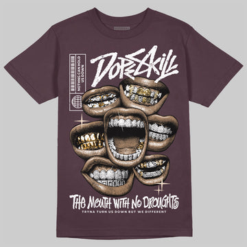 A Ma Maniére x Air Jordan 3 Black Violet Ore DopeSkill Maroon T-shirt The Mouth With No Droughts Graphic Streetwear