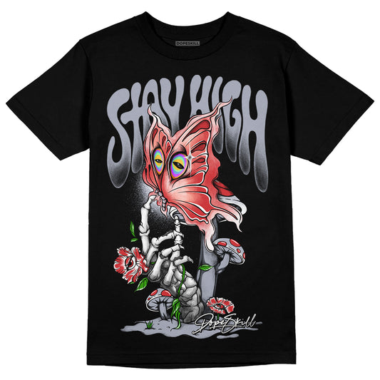 Jordan 4 “Bred Reimagined” DopeSkill T-Shirt Stay High Graphic Streetwear - Black