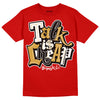 Red Sneakers DopeSkill Red T-shirt Talk Is Chip Graphic Streetwear