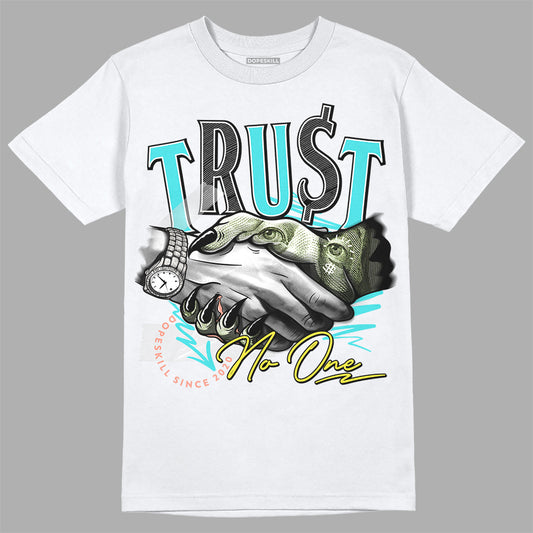 New Balance 9060 “Cyan Burst” DopeSkill T-Shirt Trust No One Graphic Streetwear - White