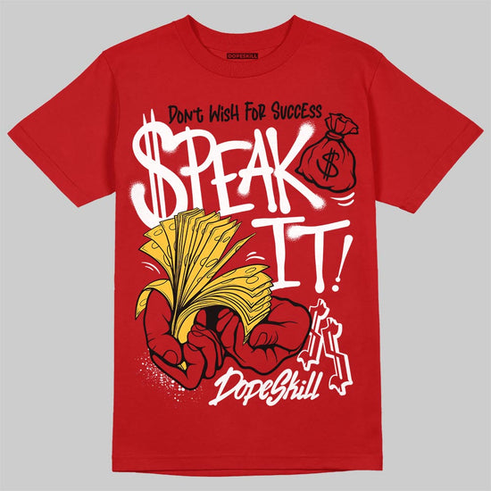 Jordan 14 Retro Ferrari (2025) DopeSkill T-Shirt Speak It Graphic Streetwear - Red