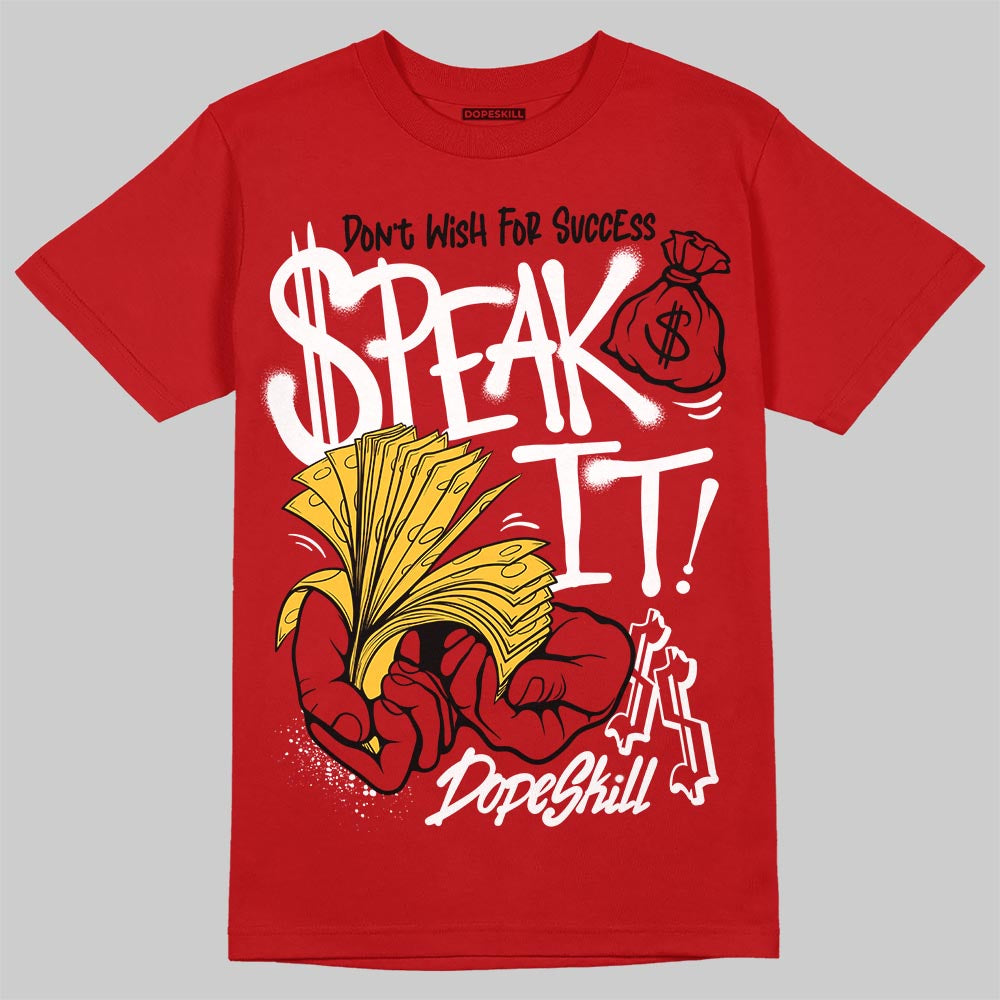 Jordan 14 Retro Ferrari (2025) DopeSkill T-Shirt Speak It Graphic Streetwear - Red