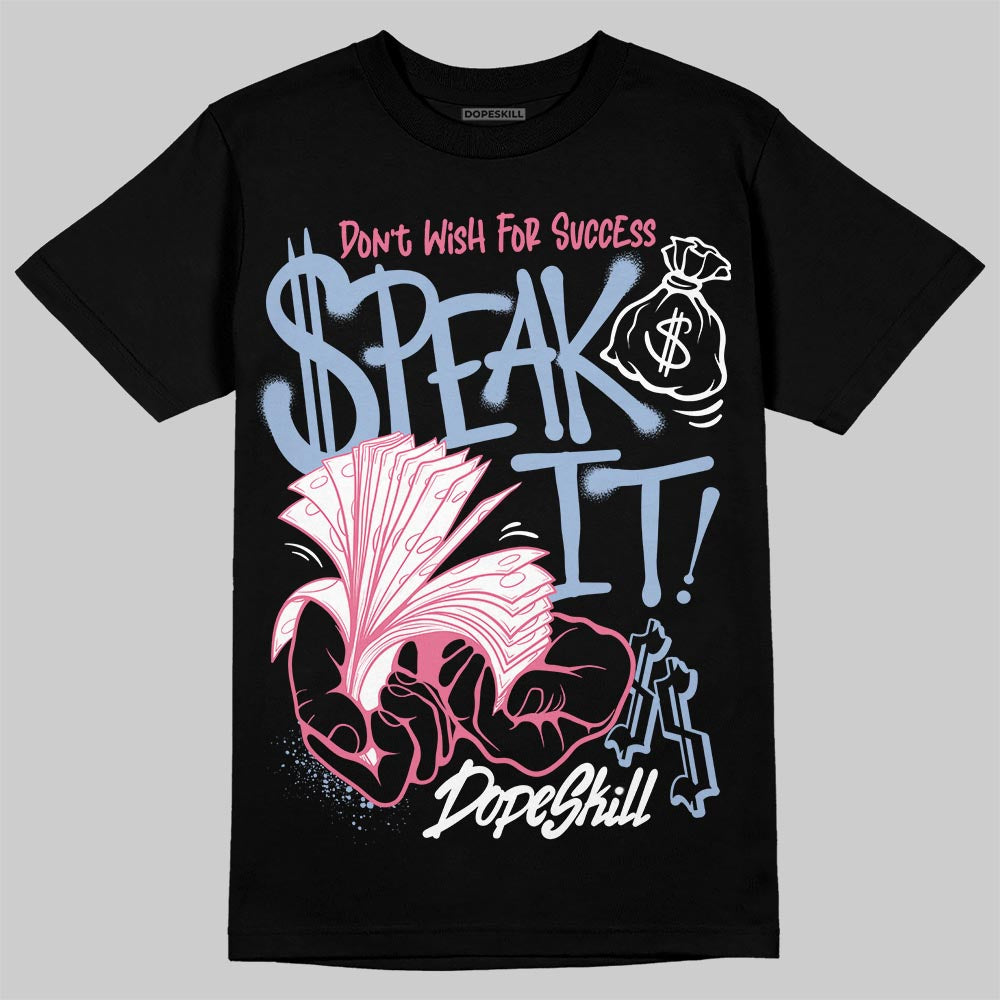 Jordan 3 GS “Cobalt Bliss” DopeSkill T-Shirt Speak It Graphic Streetwear - Black