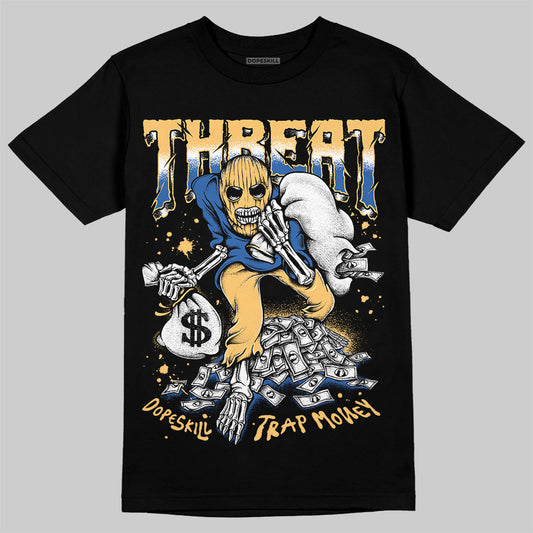 Travis Scott x Air Jordan 1 Low OG “Canary” DopeSkill T-Shirt Threat Graphic Streetwear - Black