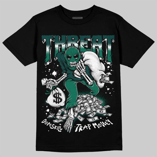 Jordan 4 Retro Oxidized Green DopeSkill T-Shirt Threat Graphic Streetwear - Black