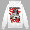 Jordan 1 High OG “Black/White” DopeSkill Hoodie Sweatshirt Stay It Busy Graphic Streetwear - White 